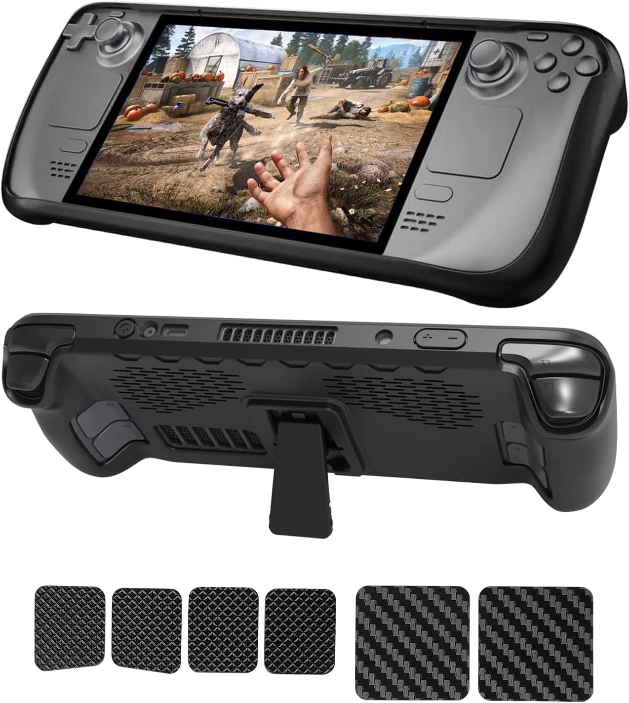 TPU Schutzhülle Mit Ständer Für ANBERNIC RG406V - Stoßfest & Kratzfest