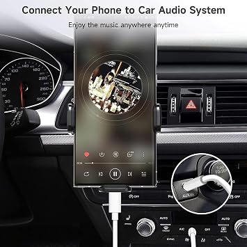 Aux to USB C, USB C to 3.5mm Audio Aux Jack Cable Type C to 3.5mm Jack Audio Adapter Compatible with iPhone 15 Pro Max, Samsung S21 Ultra S20 Ultra Note 20 10 Plus for Car Stereo(1M)