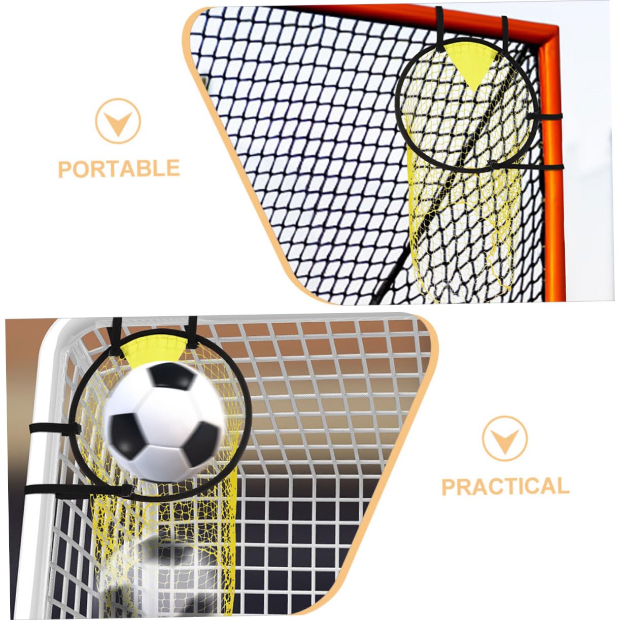 INOOMP Soccer Training Net Durable Football Practice Net for Use for Enhancing Accuracy Football Games Men