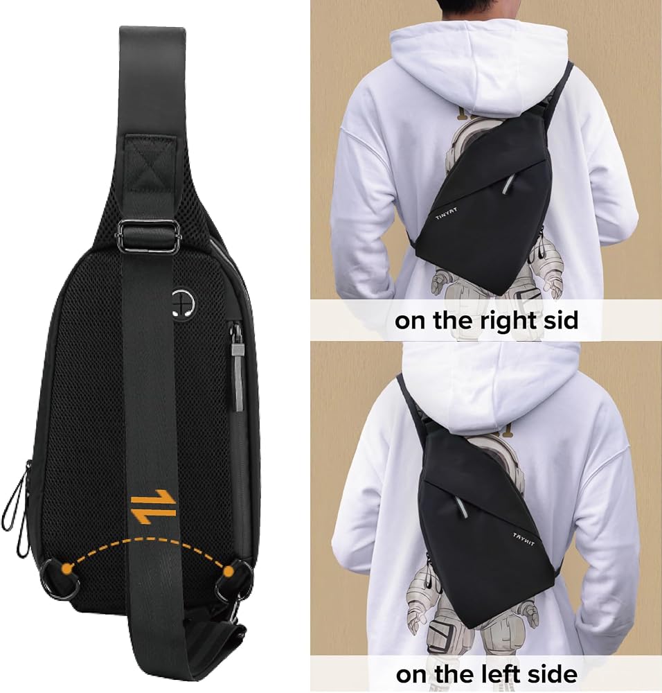 MAYMOONER Small Sling Crossbody Bag - One Strap Chest Bag For Men & Women, Waterproof For Travel, Biking, Outdoor - View #6
