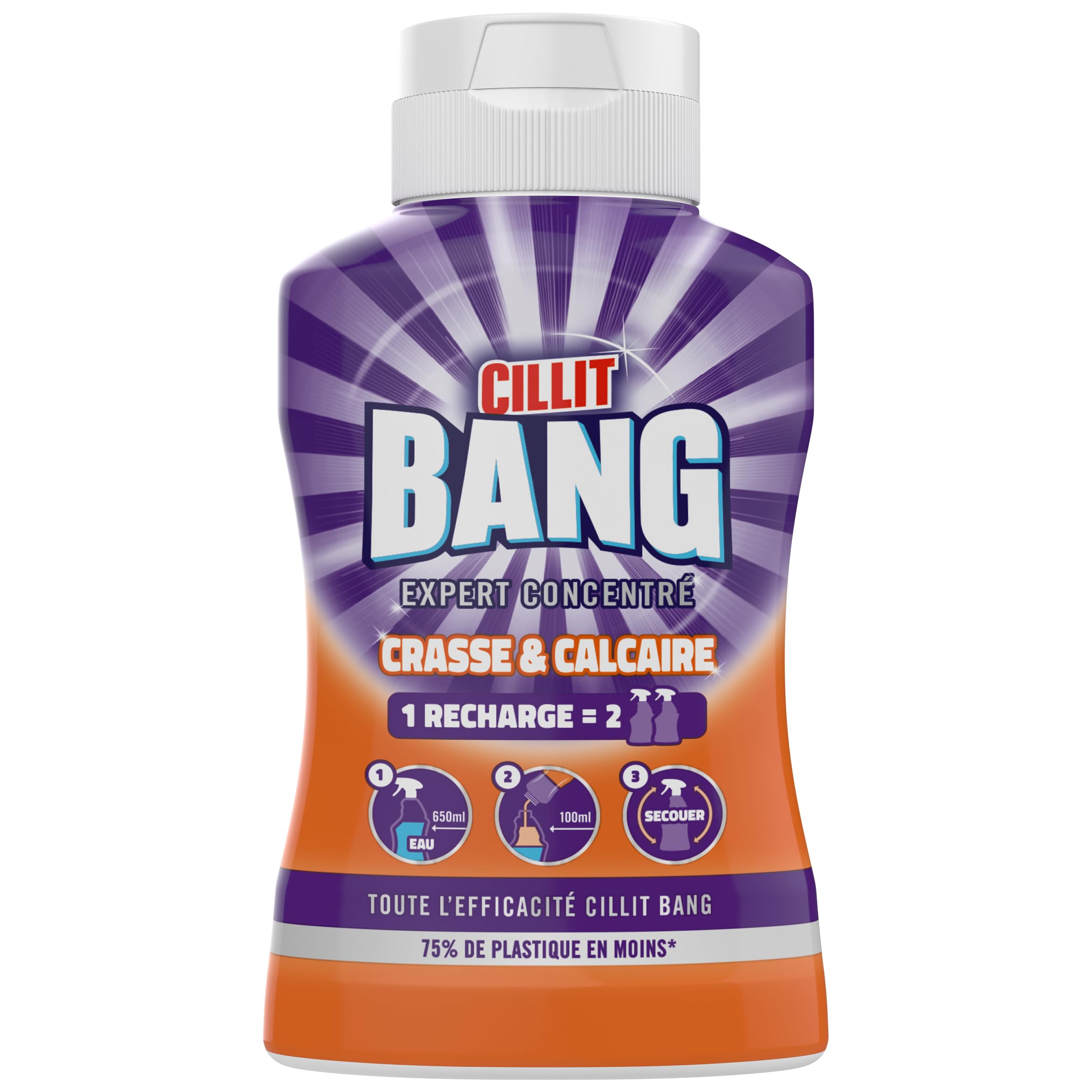 Cillit Bang Crasse & Calcaire - Recharge 200ml - Lot de 8