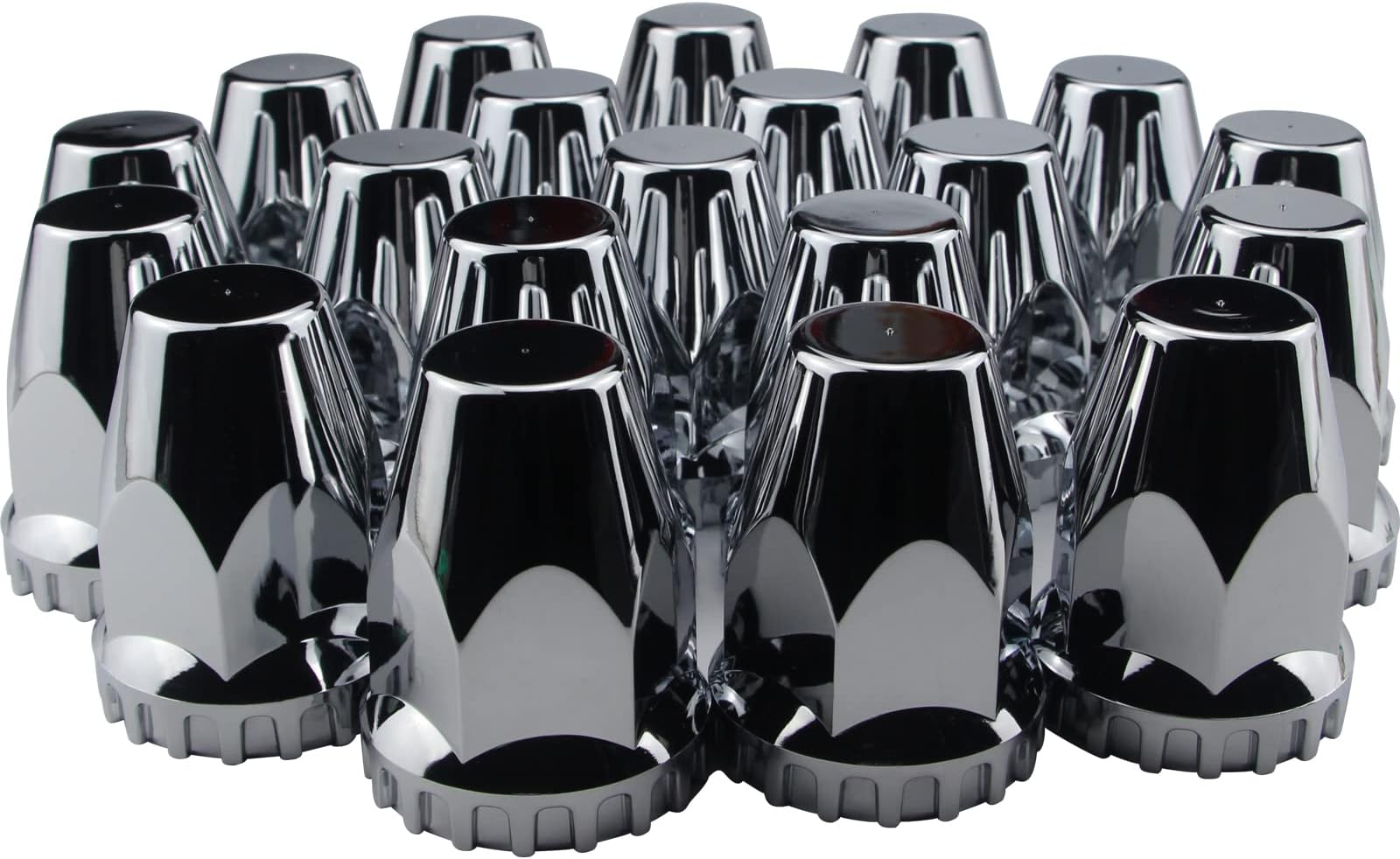 CHDT66 33 mm Chrome Lug Nut Covers for Semi Trucks Chrome