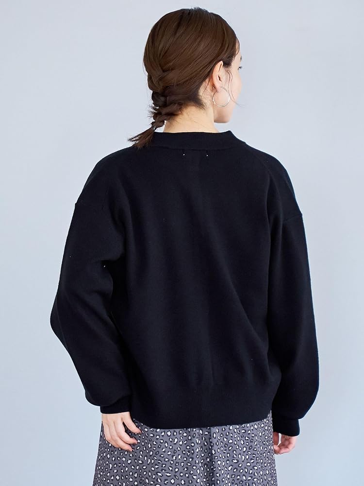 Amazon | [コーエン] モチモチモックネックニットカーディガン