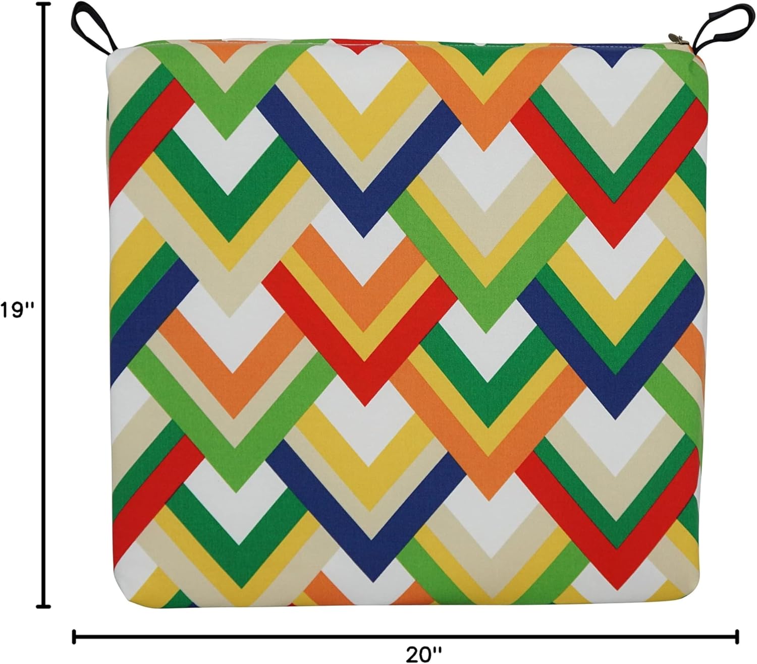Blazing Needles Outdoor Chair Cushion, 20" x 19", Resort Garden