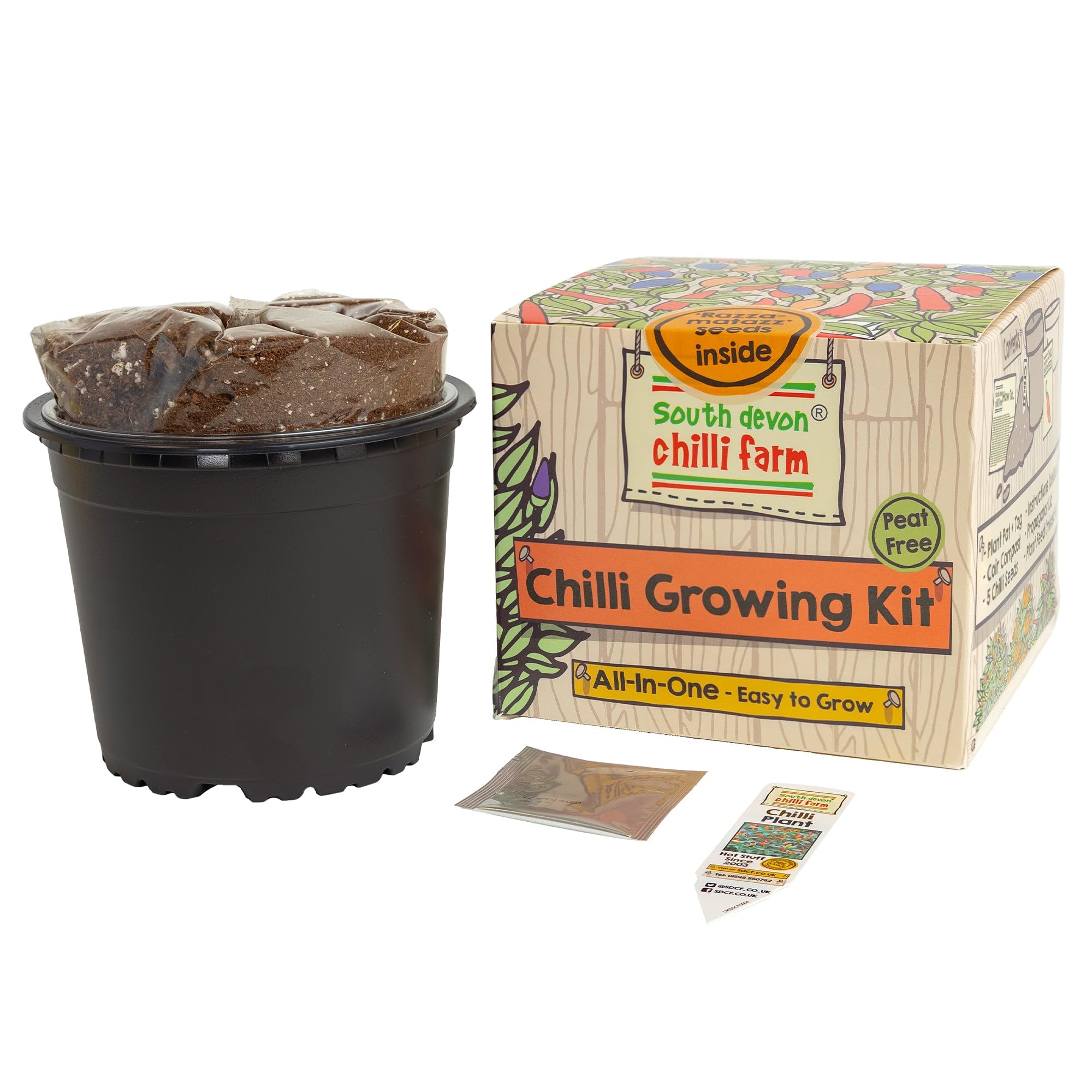 South Devon Chilli Farm | Indoor Chilli Growing Kit from The Chilli Experts – Grow Your Own Chilli Seeds – Grow Your Favourite Chillis