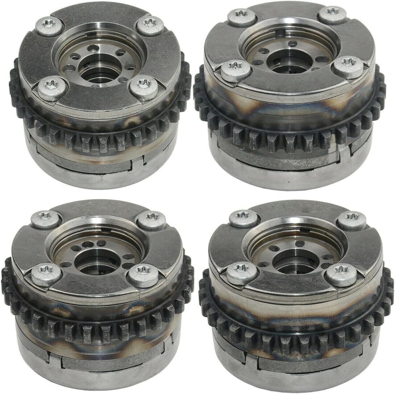 4PCS 2780501347 Left&Right Intake & Exhaust Camshaft Adjuster Set Applied for Mercedes-Benz M152 M157 M278 Replacement Parts Replace for 2780501447 2780500947 2780501047