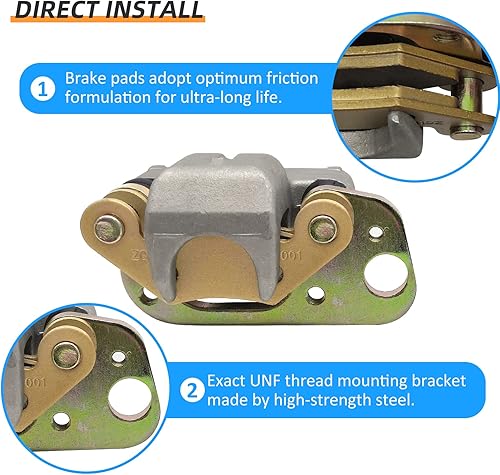 Miniatura 3 de 1910868 1910869 Conjunto de pinza de freno delantera izquierda derecha para Polaris Scrambler 500 Trail Blazer 250 330 Trail Boss 330 2005-2009
