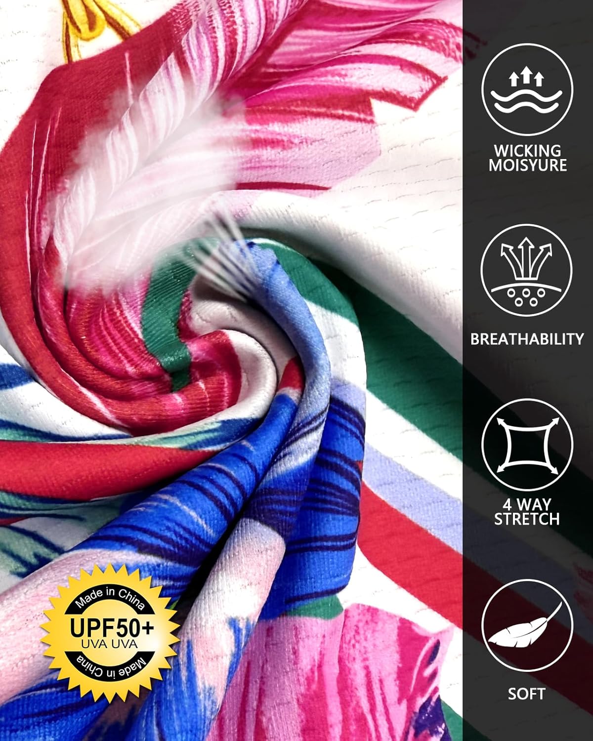 Soneven Womens 3/4 Sleeve Polo Shirts Sun Protection 1/4 Zip Shirt Moisture Wicking Tennis Shirts