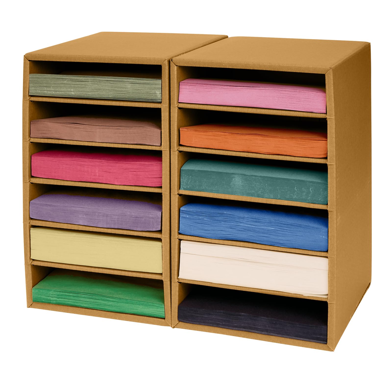 Colorations Lightweight Construction Paper with Organizer - 2200 Sheets