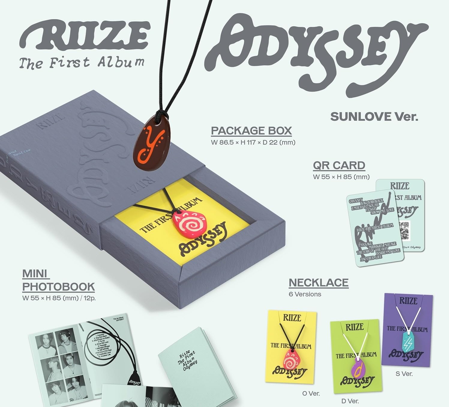 UNBOXING セット ネックレス SUNLOVE ODYSSEY RIIZE 新品未開封 RIIZES NECKLACE🧡🥹來椅子最新的odyssey SUNLOVE ODYSSEY K-POP・アジア