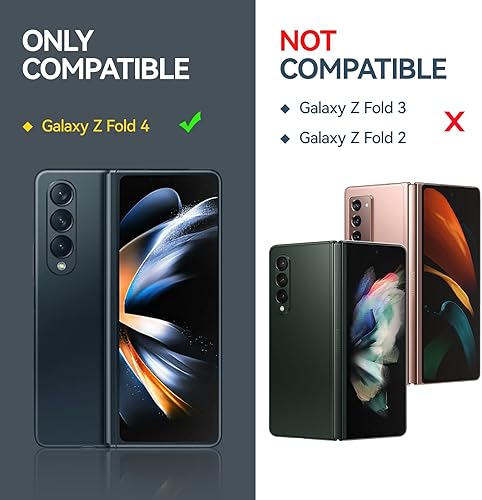 Miniatura 2 de Funda para Galaxy Z Fold 4, funda plegable Z 4, protección de bisagra, ultrafina de policarbonato mate, a prueba de golpes, funda resistente para