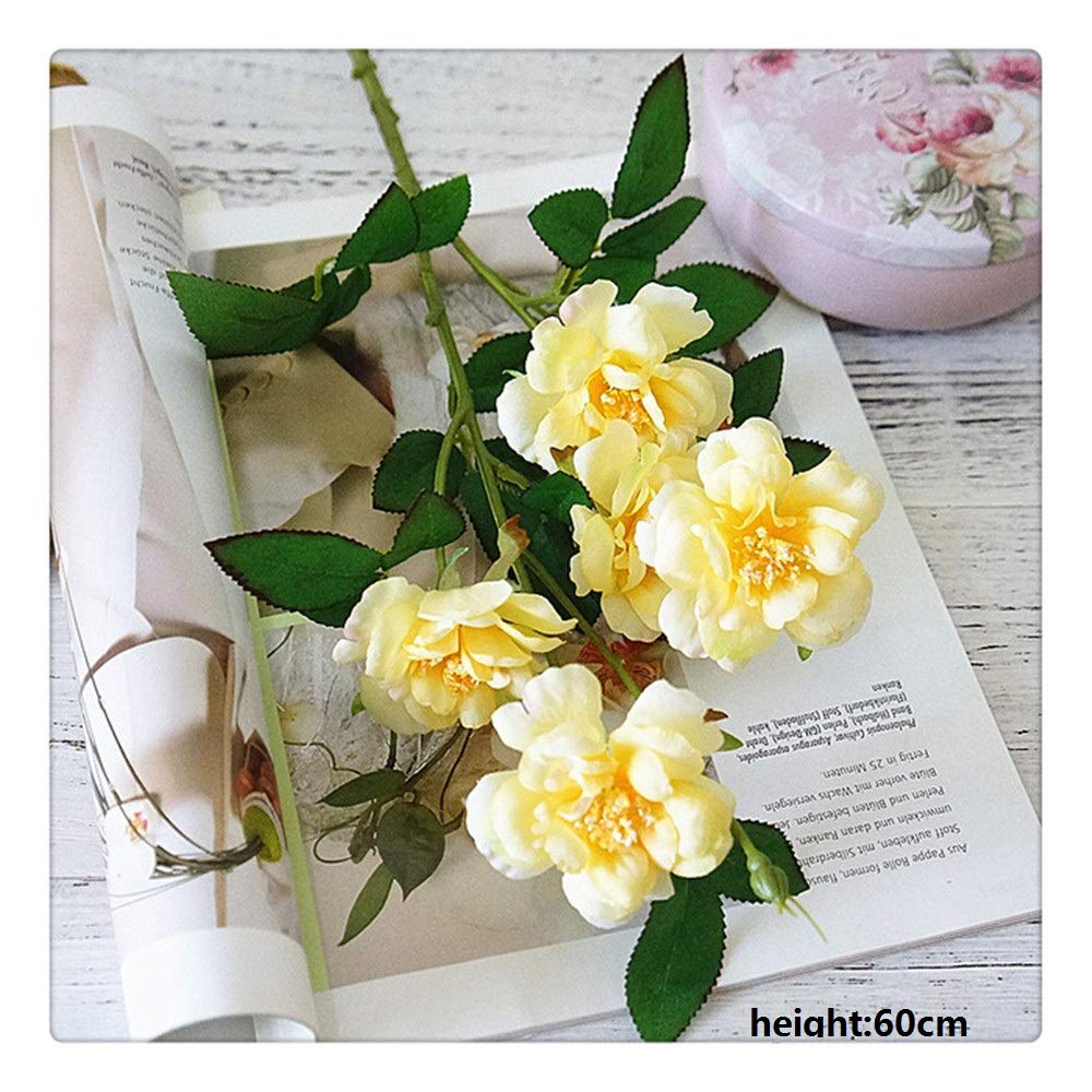 Fleur Artificielle Simple Branche Iceberg Rose Fleur Maison De Mariage À La Main Décor De Noël Décor Fleur Ornements Rose Cadeau 60cm