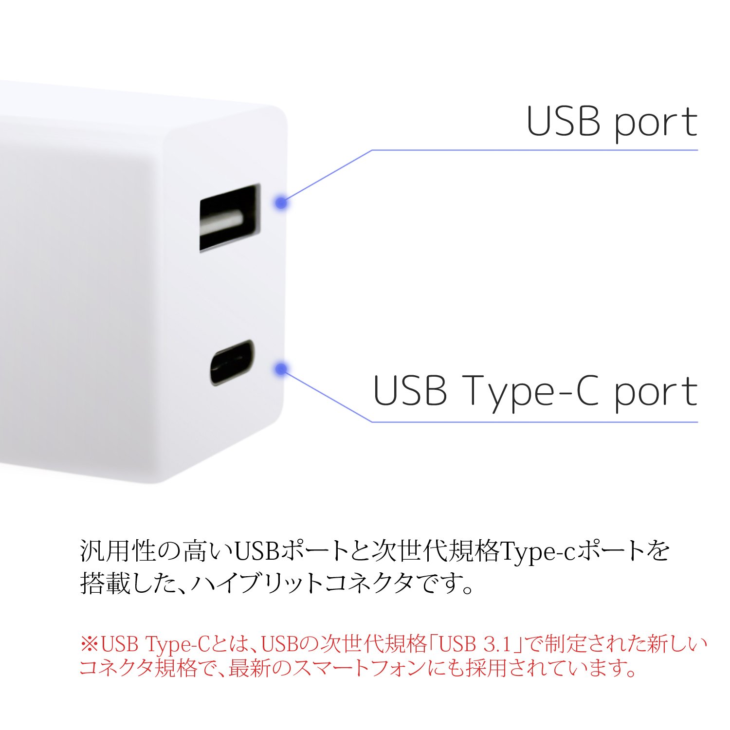 Amazon.co.jp: ホワイトナッツ USB充電器 急速充電 USB TYPE-C/USB