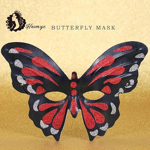 Miniatura 10 de Máscara de mariposa para mascarada, máscara de Mardi Gras, máscara de Halloween, media máscara, accesorio, fiesta de carnaval para mujeres y niñas