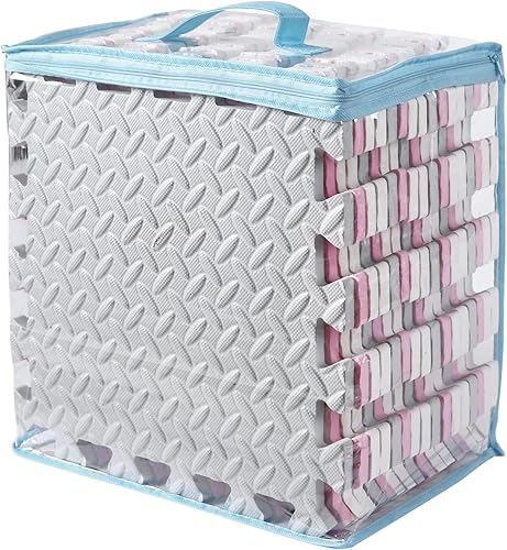 Miniatura 156 de Tapete de juego de espuma para bebé, tapete entrelazado de 0.4 pulgadas de grosor con colores sólidos, tapete de juego suave y no tóxico, tapete