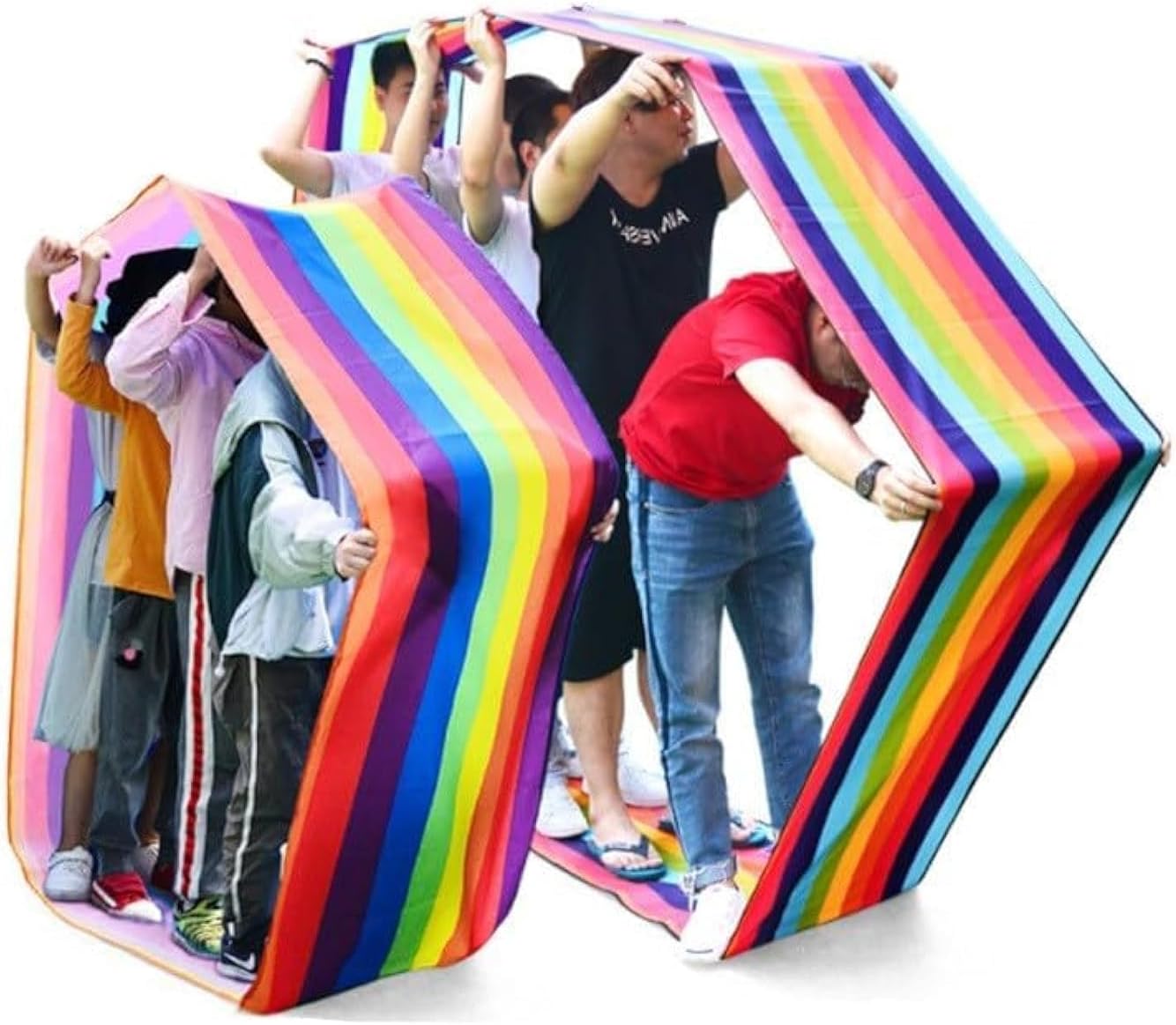 HALAYAYA Outdoor Games for Kids Team Games Teamwork Adults Family Field Day Carnival Backyard Picnic Group Building Activities Fun Playing Recess Games (Kids(4m, 2-4 people))
