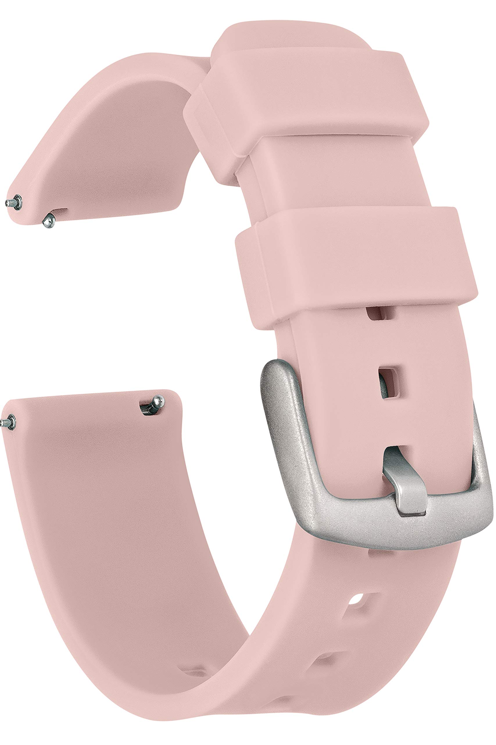 GadgetWraps Silicone Watch Band Strap with Quick Release Pins Compatible with Gizmo Watch, Samsung, Pebble Pastel Rose, 20mm