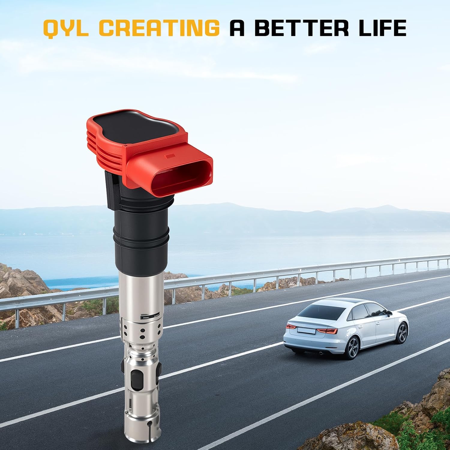 8Pcs Ignition Coil Pack Replacement for Touareg A8 Quattro A6 Quattro Allroad Quattro S4 V8 4.2L C1447 UF-418 UF418