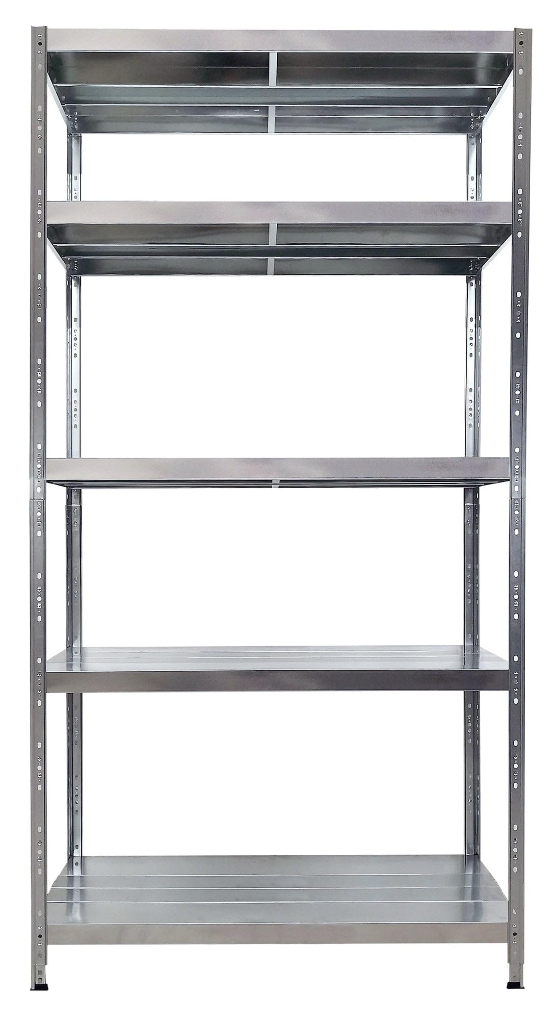 Bonussi Scaffale in Metallo 5 Ripiani 120x60x195 cm Maciste Zincato