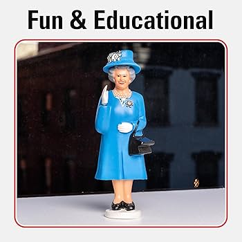 Amazon.com: Kikkerland Solar Powered Royal Blue Waving Queen