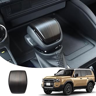 Gear Lever Sticker Modification Suitable for 2024 Toyota Land Cruiser 250 Prado LC250 Operation Lever Decorative Sticker Interior Upgrade Accessories (Wood Grain Style)