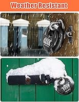 Vista 5 de DELSWIN 4 Digit Combination Disc Padlock with Hardened Steel Shackle Combo Lock for Sheds, Storage Unit, School Gym Locker and Fence (Black,1Pcs)