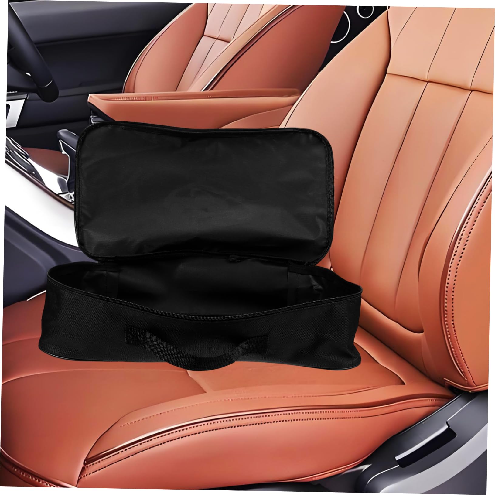 Bolsa Organizadora para Cargadores Ev Portátil de Tela Oxford Negra Protección y Resistencia para Uso Diario y Maletero de Coche