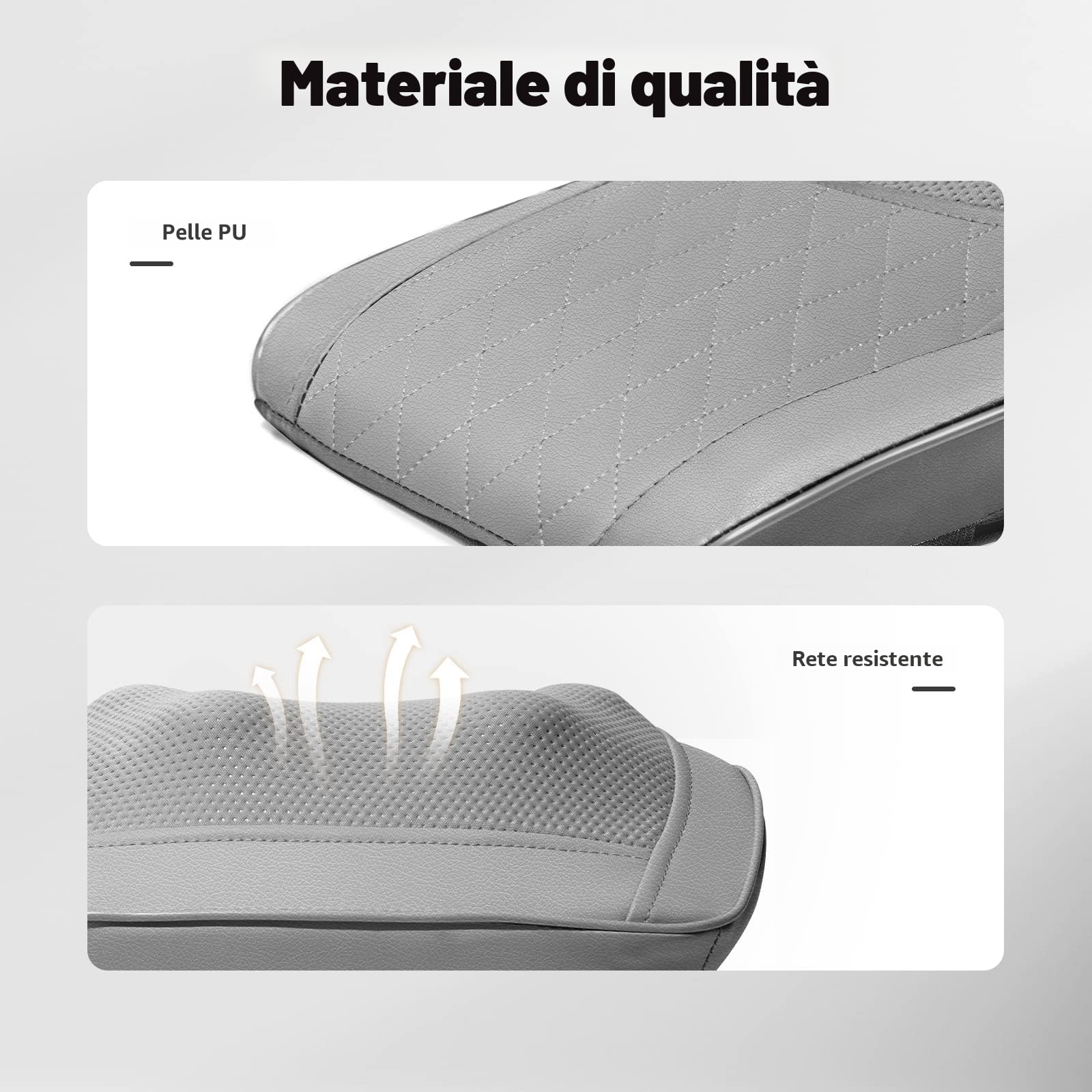 Massaggiatore per la schiena con calore, cuscino per il massaggio shiatsu del collo per il rilassamento muscolare e il sollievo dal dolore