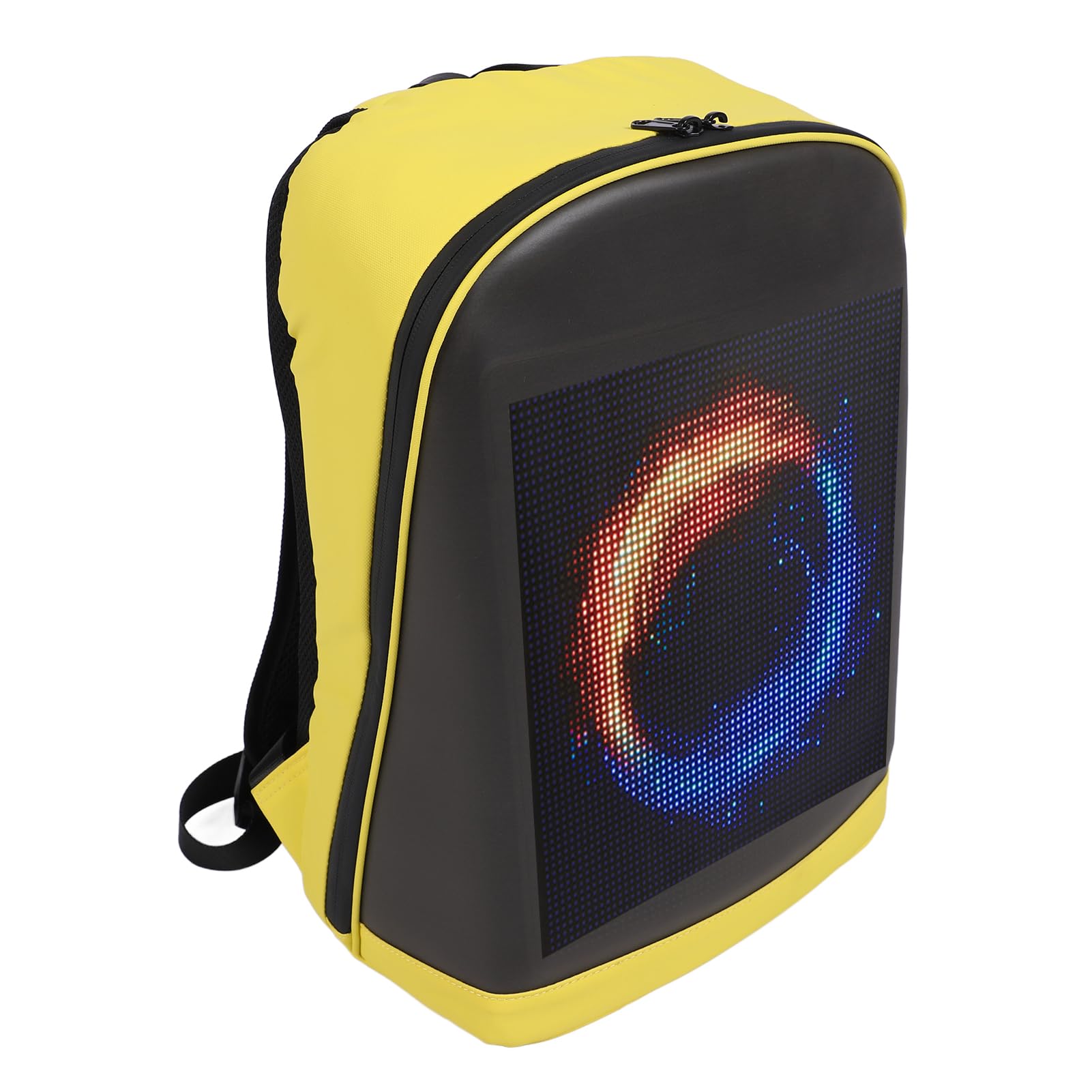 Garsent LED-Rucksack mit Programmierbarem Bildschirm, HD-Farbbildschirm, App-Steuerung, Laptop-Rucksack, Wasserdichte LED-Tasche, Reiserucksack, Motorrad-Rucksack mit USB-Anschluss