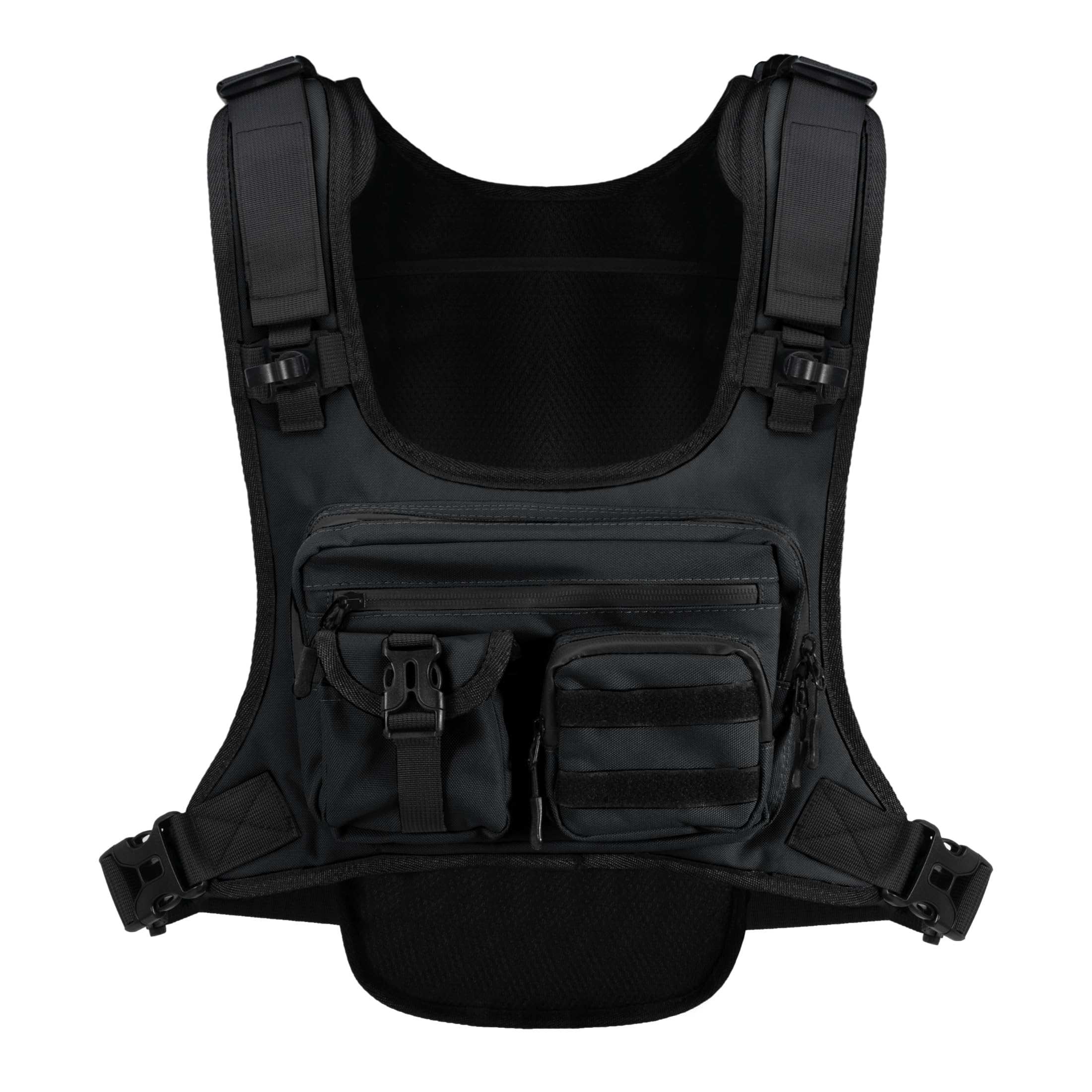 Clakllie Tactical Hydration Vest Backpack for Men & Women, Lightweight Chest Pack Compatible with 2L Water Bladder (Not Included), Hydration Pack for Hiking, Fishing, Hunting, Cycling & Outdoor Sports