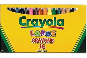 Crayola 520336 Large Crayons, 16 Colors/Box: The Perfect Crayons for Kids Who...