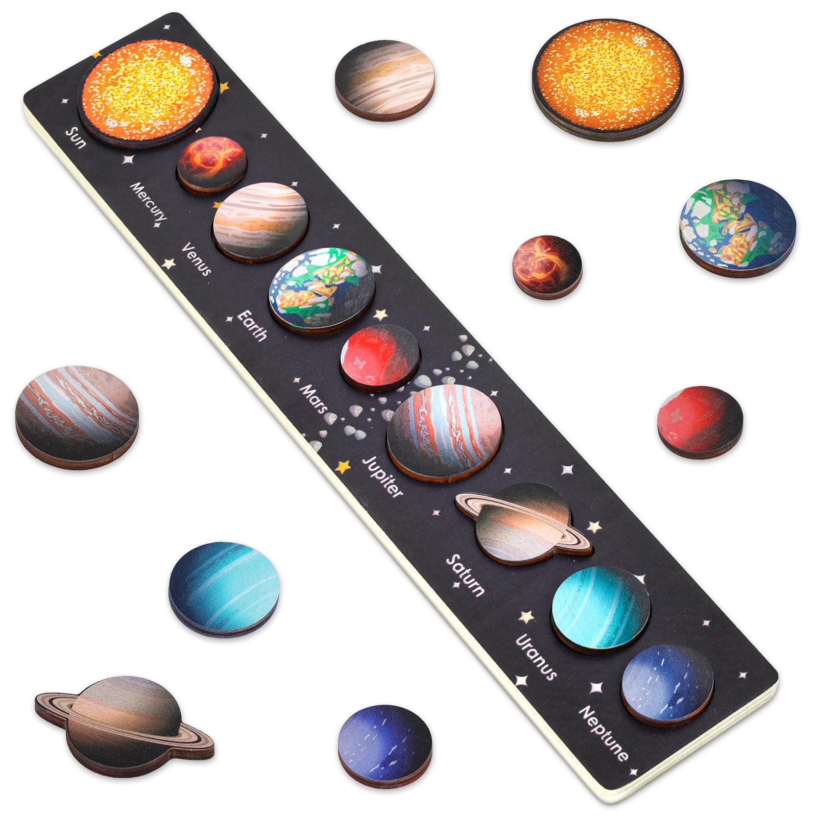Montessori Toy from 3-4-5 Years Boy: Children's Puzzle Educational Games from 4 5 6 Years Space Solar System Children's Toy Boy Girl Gifts 3-6 Years Space Birthday Gift Planet Games-image-16