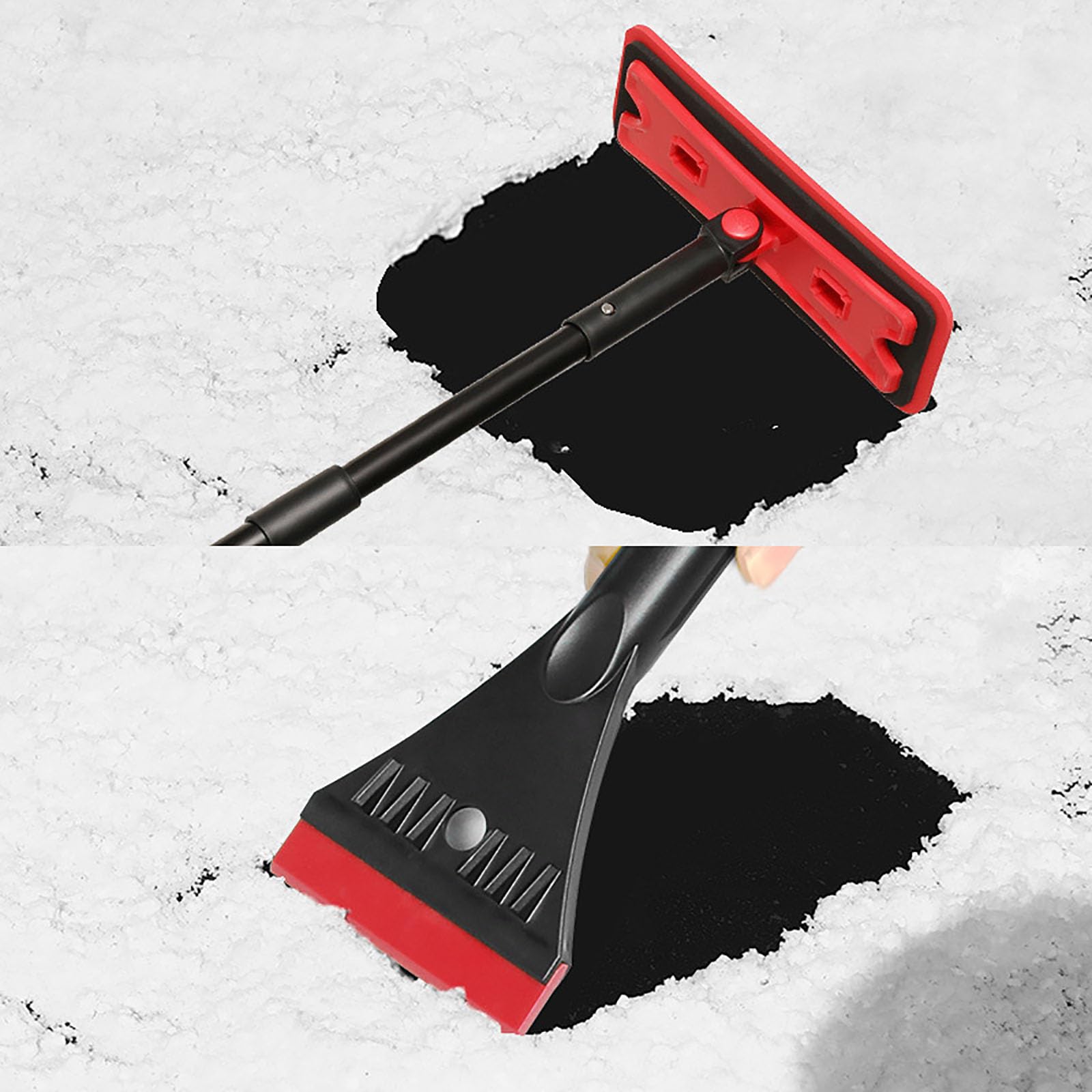 Pala quitanieves para Coche Compatible con Benz GLK-Class X204, Herramienta Multifuncional para Quitar Nieve, descongelar y Barrer Nieve en Invierno.,2Red