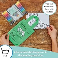 Vista 4 de eatsleepdoodle Mantel individual de frutas y verduras en su propia bolsa de algodón para colorear, cuenta con un divertido mantel individual