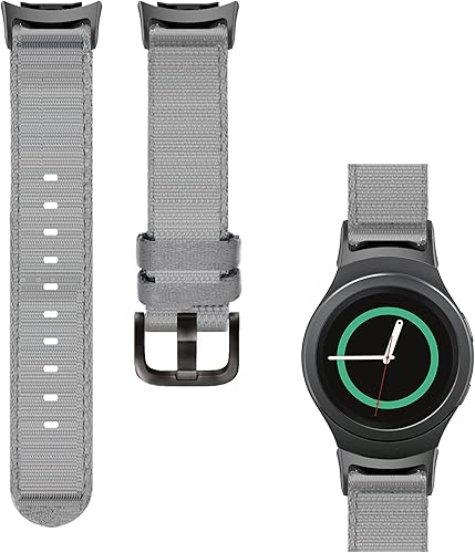 Correa de nailon tejida compatible con Samsung Gear S2 SM-R720SM-R730 Smartwatch de ajuste rápido, suave y transpirable, correa deportiva de repuesto