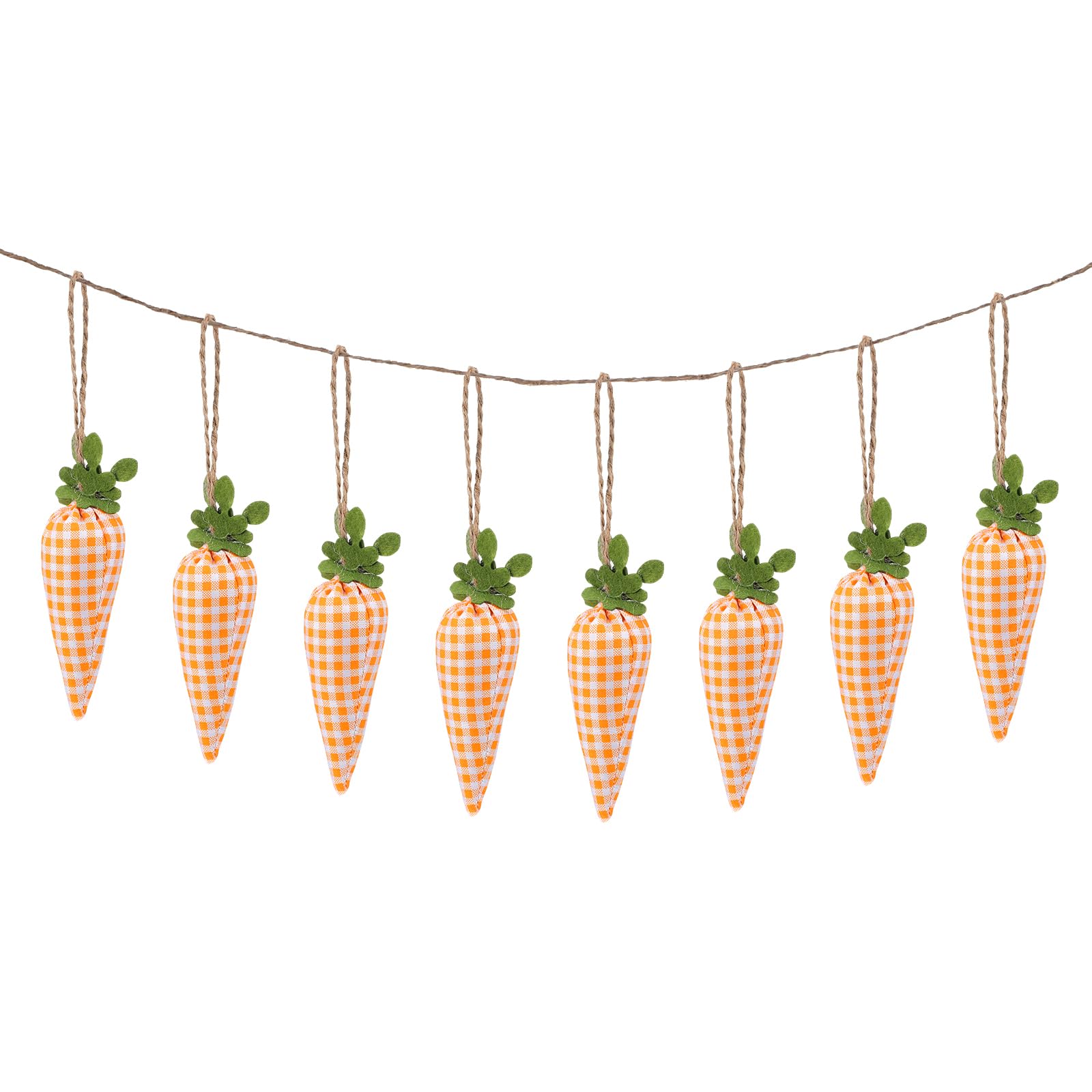 Bannière carottes de Pâques tissu guirlande de fête printanière 160cm