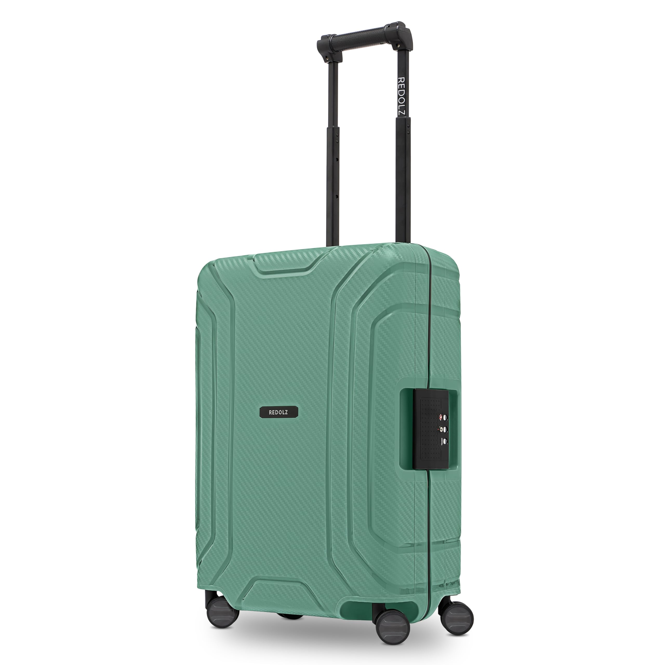 REDOLZ Valigia Rigida Essentials 100L - Verde Acqua, 53x28x75cm, Ruote Girevoli - Foto 7