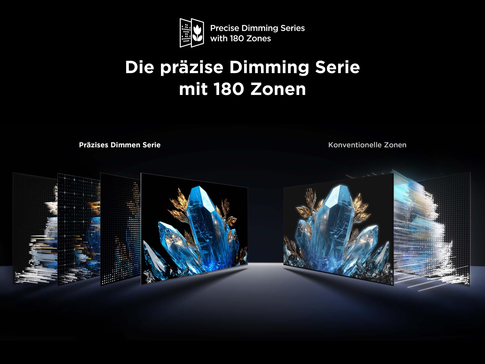 TCL 50 Zoll 50Q6C QLED Mini LED Fernseher, 4K HDR Premium, Dolby Vision IQ & Atmos, Onkyo 2.1, Smart Google TV, Game Master, 144Hz Motion Clarity Pro, AMD FreeSync Premium Pro, HDMI 2.1, AirPlay 2