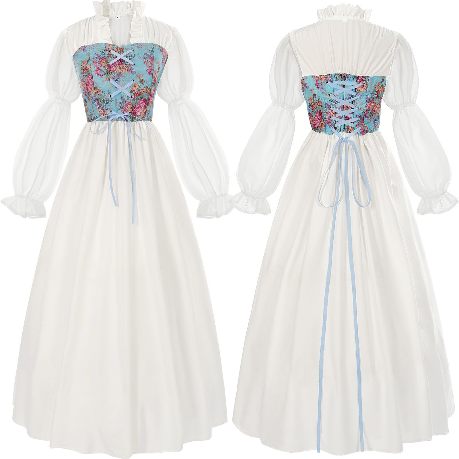 Robe médiévale femme fée pour incarner une enchanteresse de conte de fées