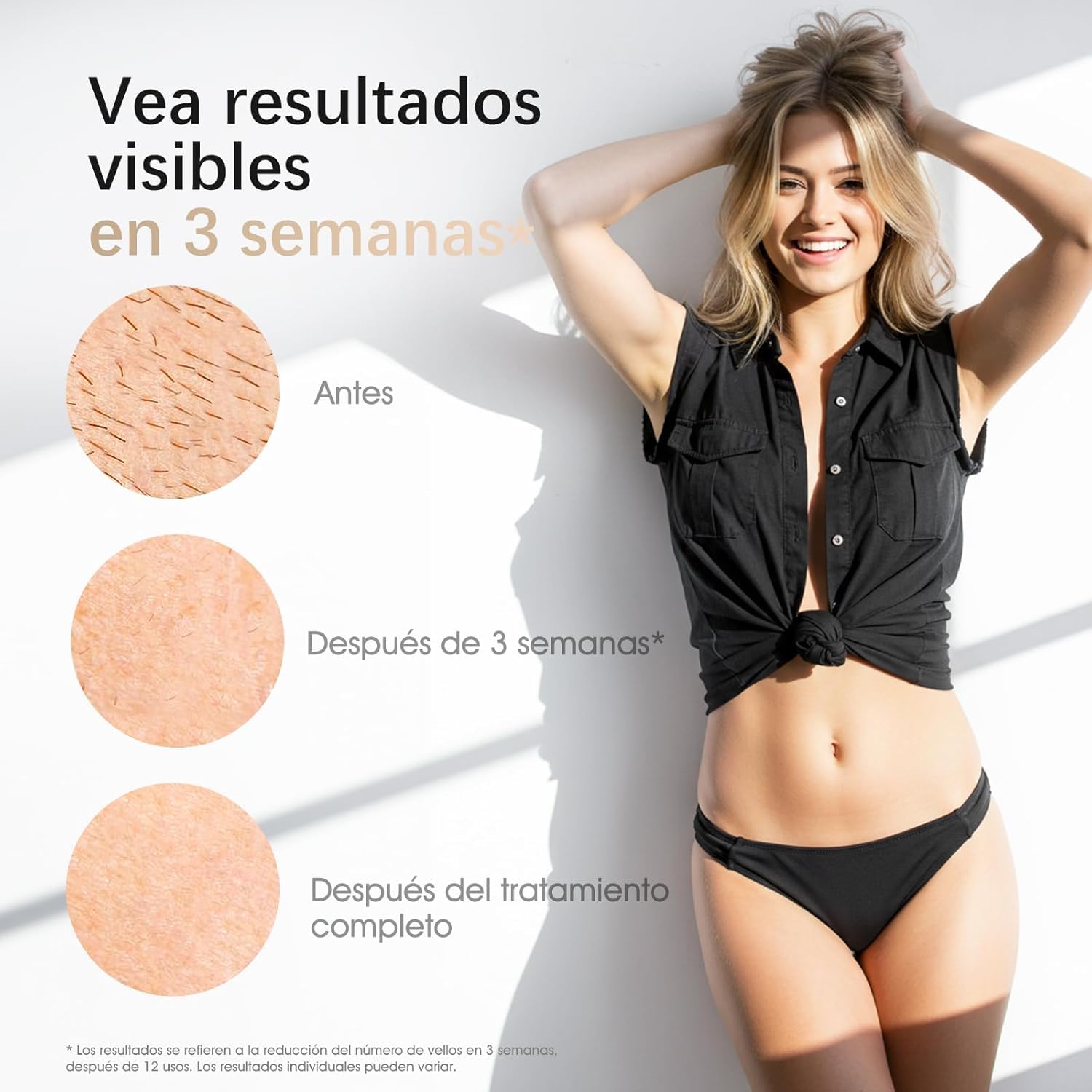 Haarlosy Depiladora Luz Pulsada Indolora para Todo el Cuerpo, LCN1201