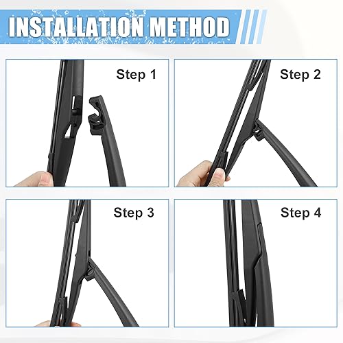 Miniatura 3 de ACROPIX Juego de 2 piezas de repuesto de brazo de limpiaparabrisas trasero, calidad OEM para Hyundai Elantra Touring 2007-2012 para Kia Sportage