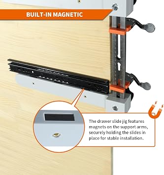 RUITOOL Drawer Slide Jig, Cabinet Drawer Jig Tool for Slide Installation