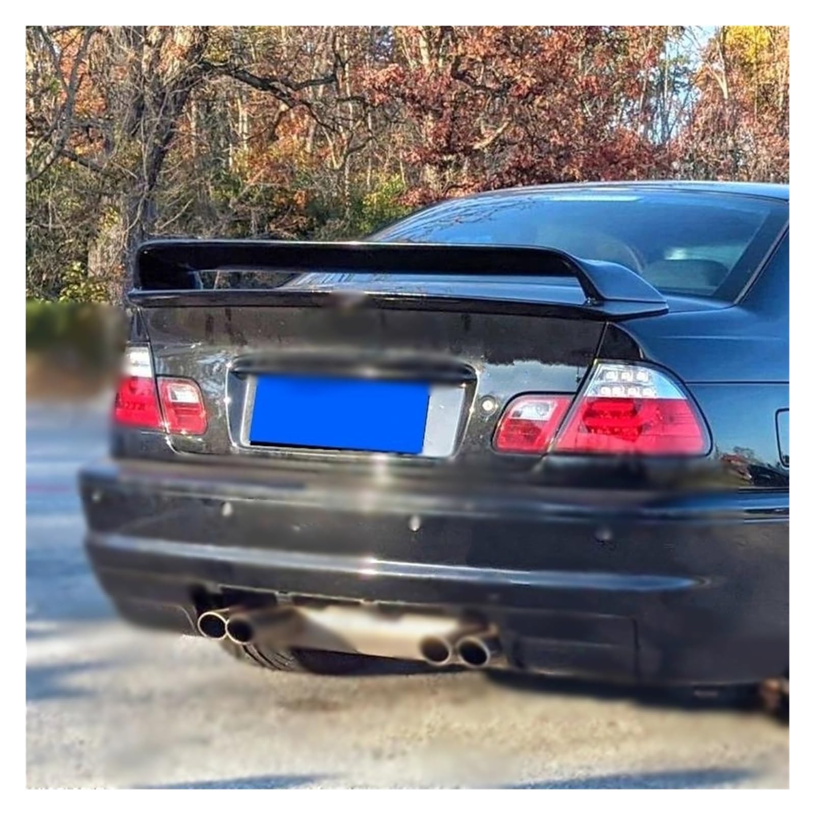 Aileron Arrière Pour BMW Série 3 E46 (1998-2006) - ABS Noir Finition Primer - Spoiler Berline Style Carbone
