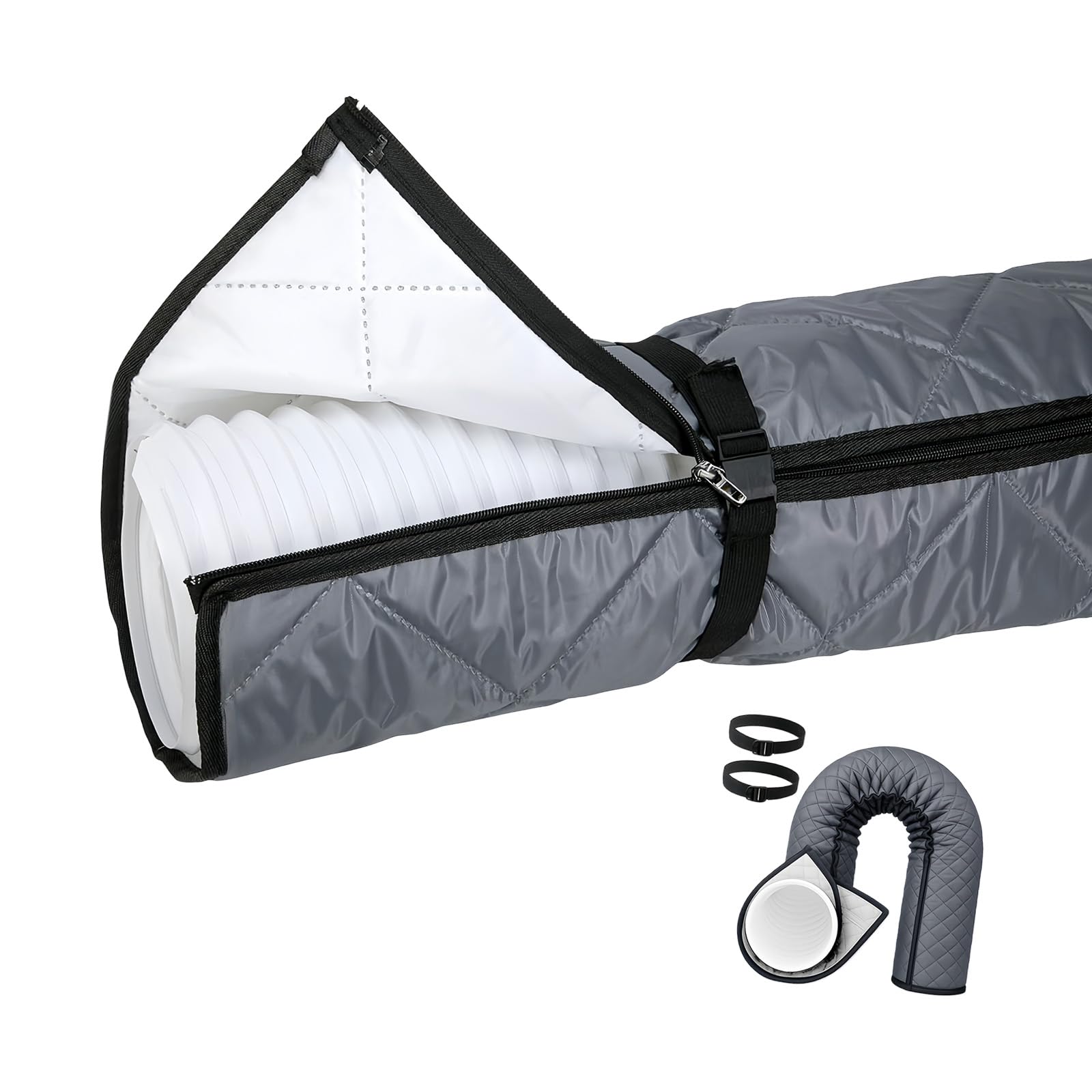 Oxxggkao Enhanced Fastening Cooling Hose Cover with 4 Strong Clasps for Tight and Fit Conditioning Hose Wrap