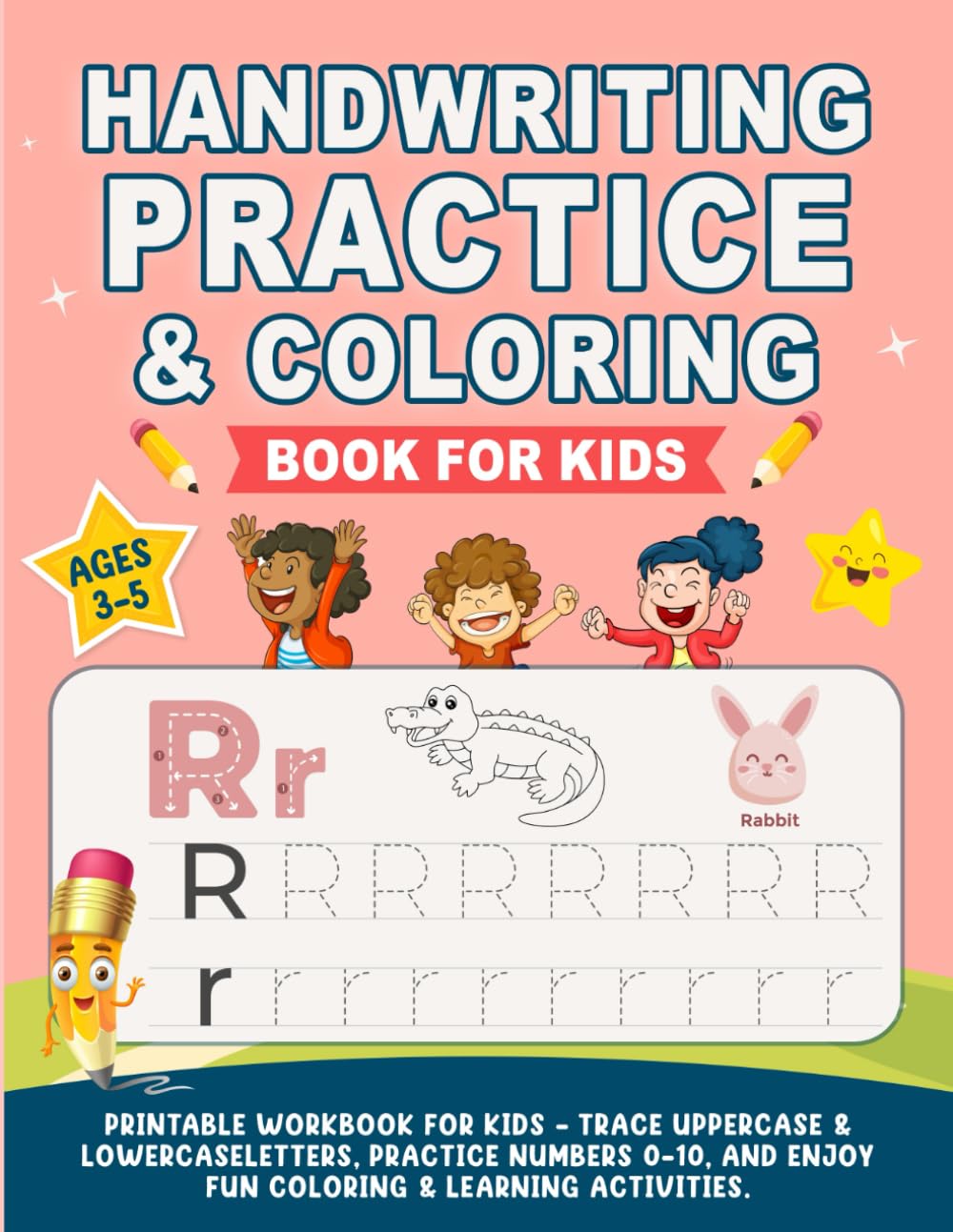 Handwriting Practice and Coloring Book