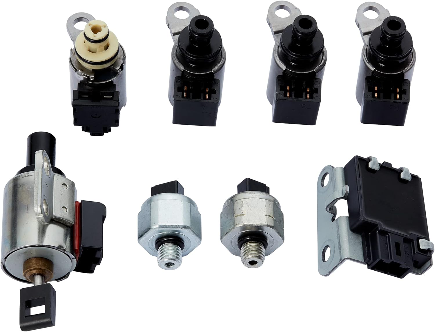SLTY 9PCS CVT JF011E RE0F10A Valve Body Solenoid Kit Compatible with Nissa n Altima Rogue Sentra Dodg e Caliber