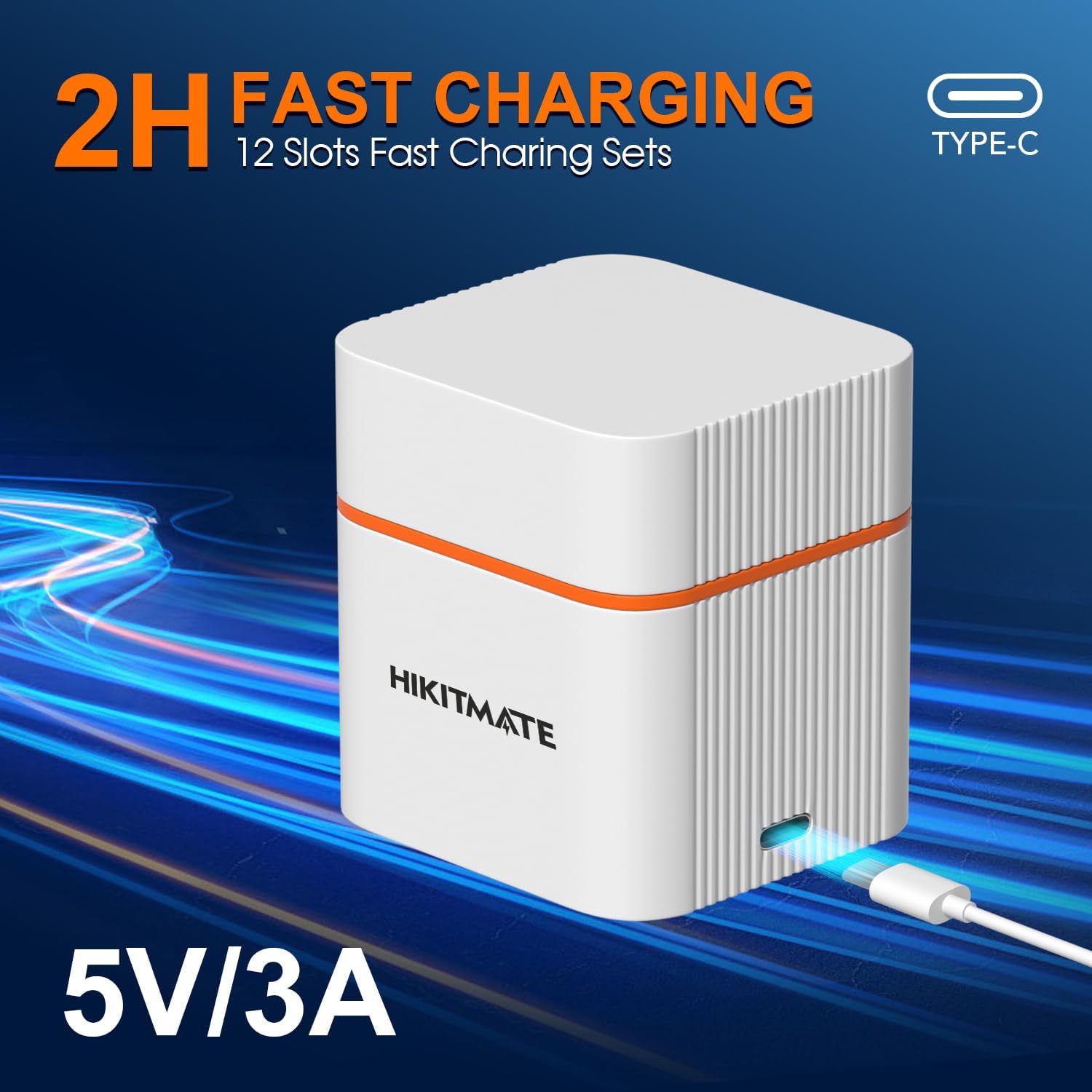 Rechargeable AAA Batteries 1100mAh - Ni-MH 12 Pack, 1200 Cycles with USB-C, LED Indicators, Long Lasting AAA Battery for Home Devices - Cost-Effective & Eco-Friendly