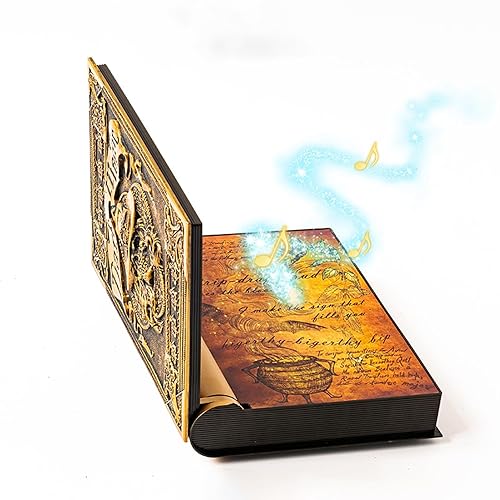 Halloween Decoration,Halloween Animatronic Magic Book Decor - Touch/Motion Activated, Light