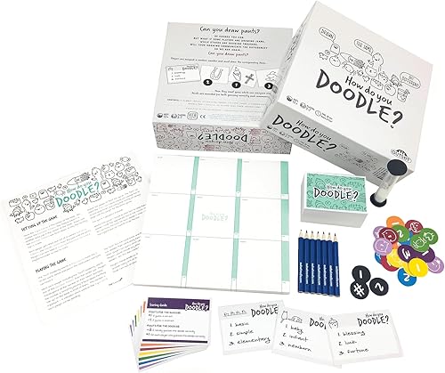 Miniatura 4 de How Do You Doodle? Juego de mesa - El juego de dibujo de ritmo rápido - para 3 a 7 jugadores a partir de 12 años de edad por principio