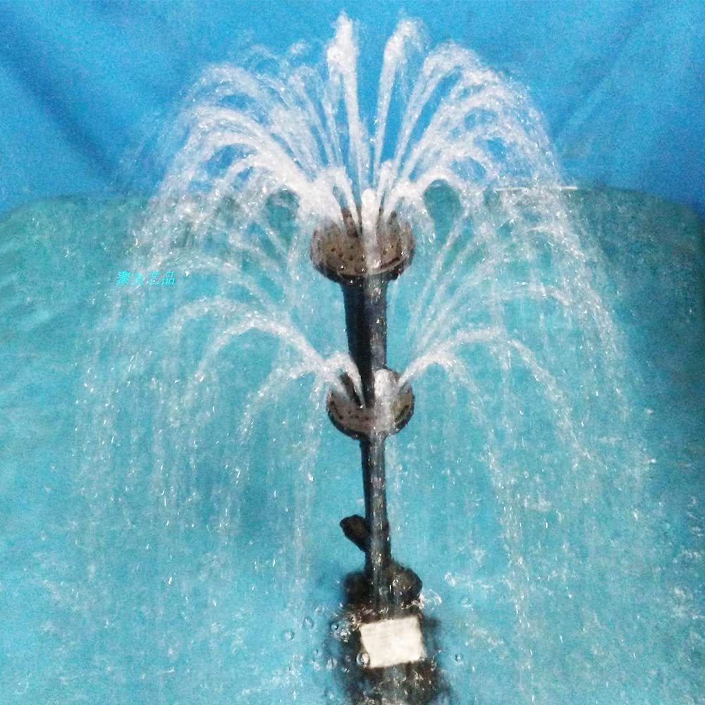 Pompe de Bassin Exterieur, pour Submersible Fontaine, Bassin Poisson, Aquarium Silencieuse, Pompe a Eau 220V, Jardin Decoration Eco Puissante Filtre LED 2000L/H 25W